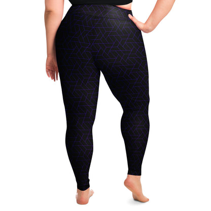 Plus Size Legging - CYBERBLACK DARK