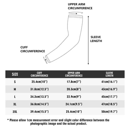 LOTUSFACE BLACK Cooling UV Protective Festival Arm Sleeves