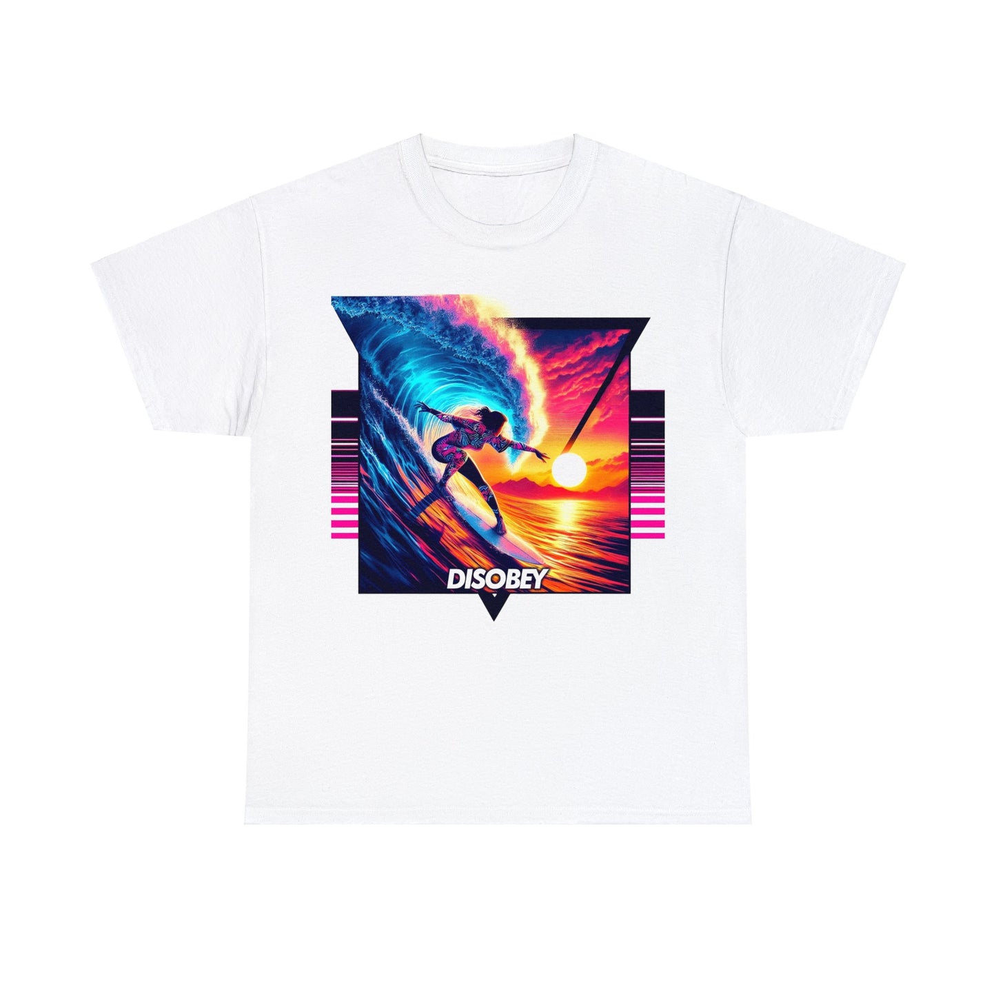 DISOBEY Classic Surf Tee - SUNSET SHELIA