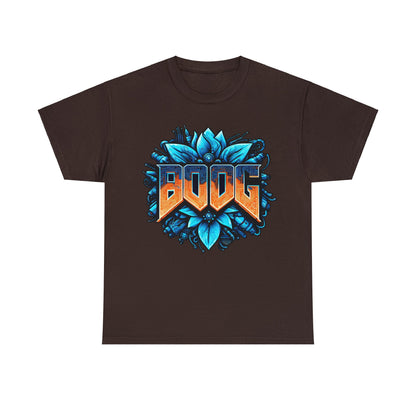 BOOG Basic Heavy Cotton Unisex Tee - BOOG CYBERFLOWER