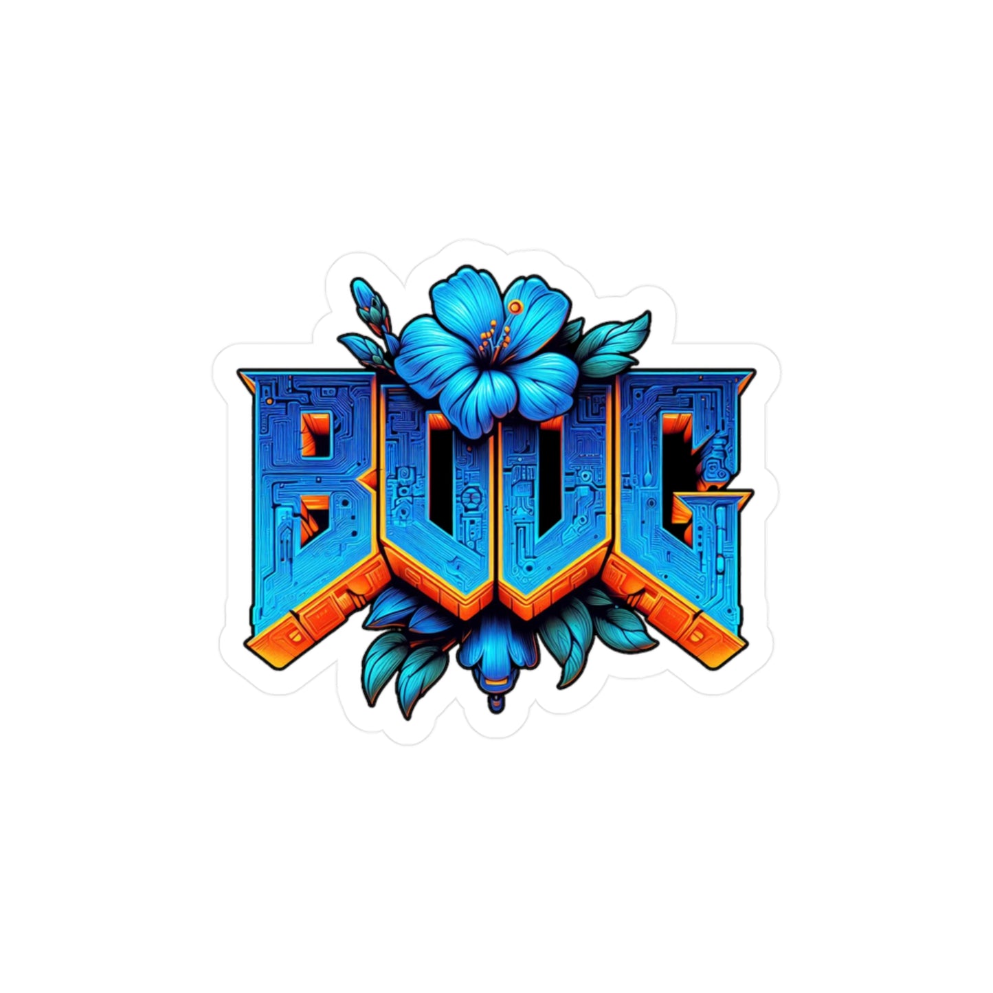 BOOG - CYBERFLOWER Vinyl Decal