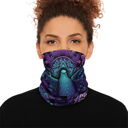 Winter Neck Gaiter W/ Drawstring - PURPLE PIGEON