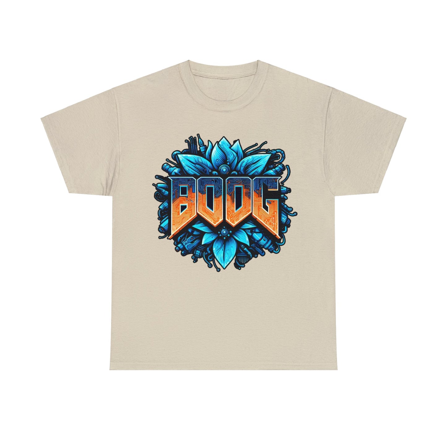 BOOG Basic Heavy Cotton Unisex Tee - BOOG CYBERFLOWER