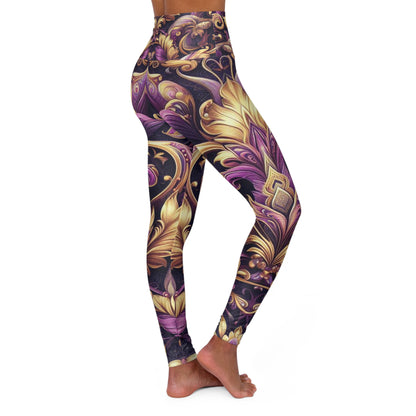 High Waisted Leggings (PURPLE TREASURE)