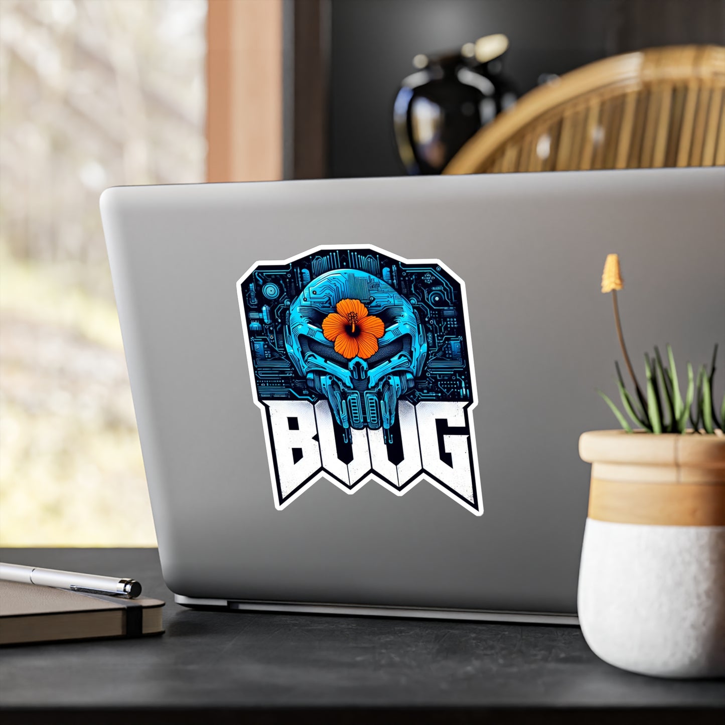 BOOG - SKULLBISCUS Vinyl Decal (Large!)