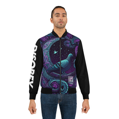 DISOBEY Men's Bomber Jacket (PIGEON MOON)