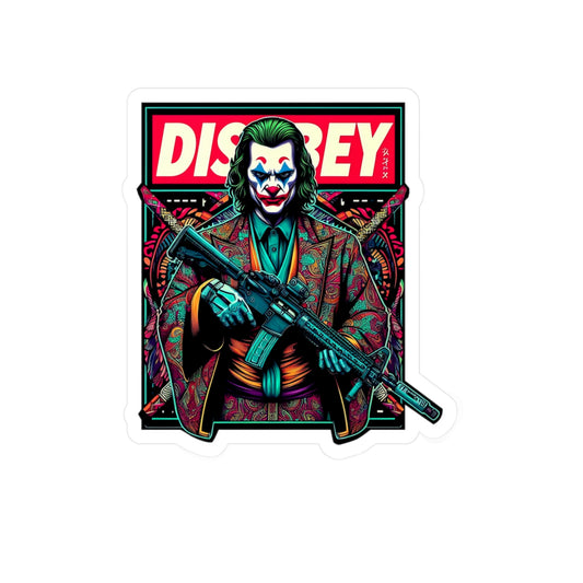 DISOBEY Armed Clown Large Vinyl Decals