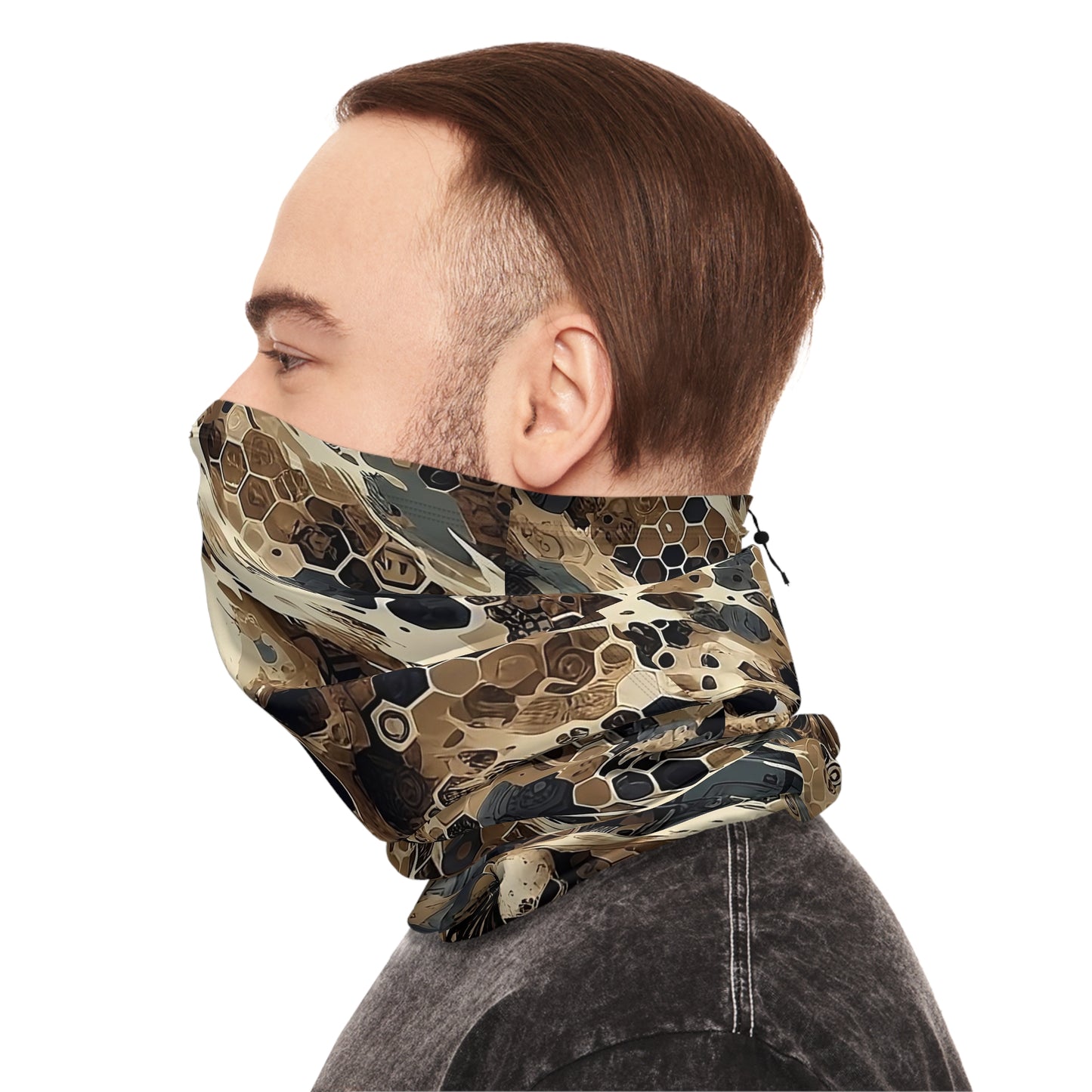 Hexcam Desert Skull Winter Neck Gaiter With Drawstring