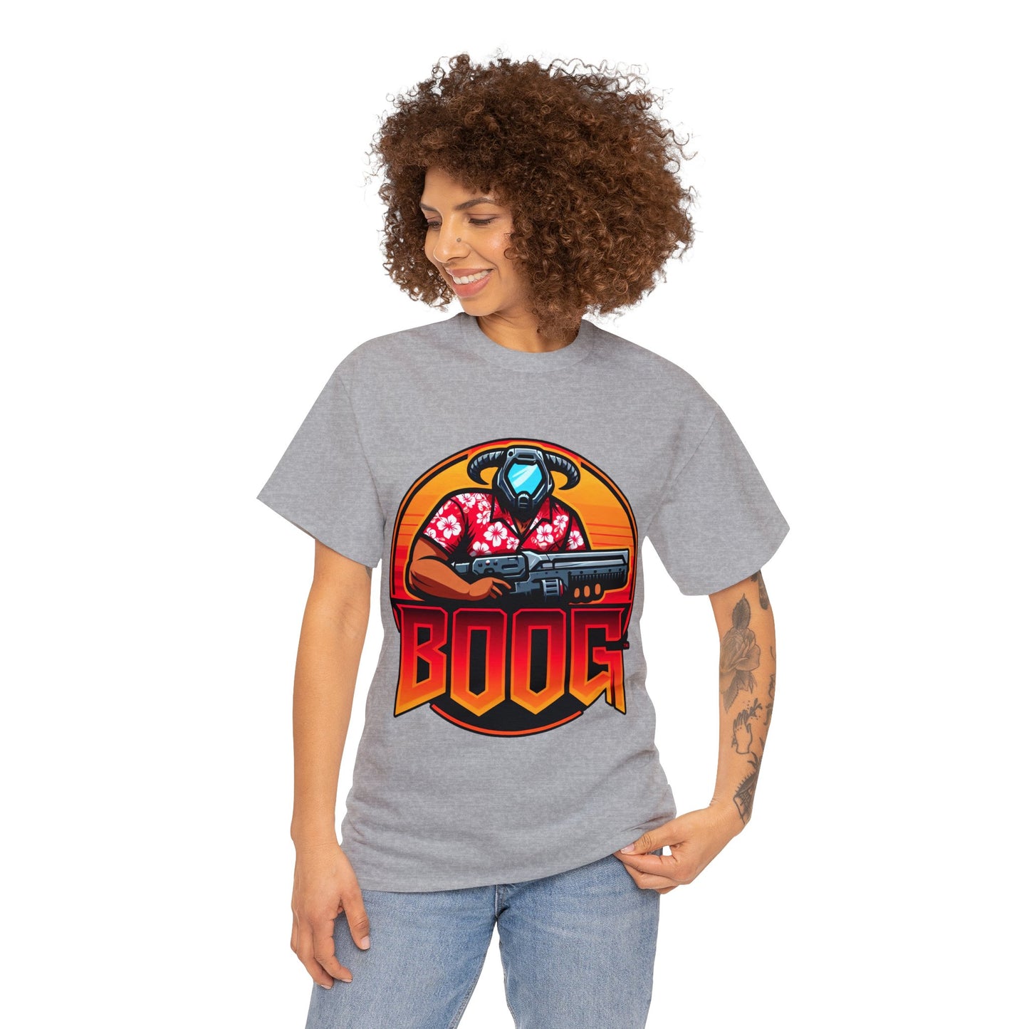 BOOG Basic Heavy Cotton Unisex Tee - BOOG LOGO