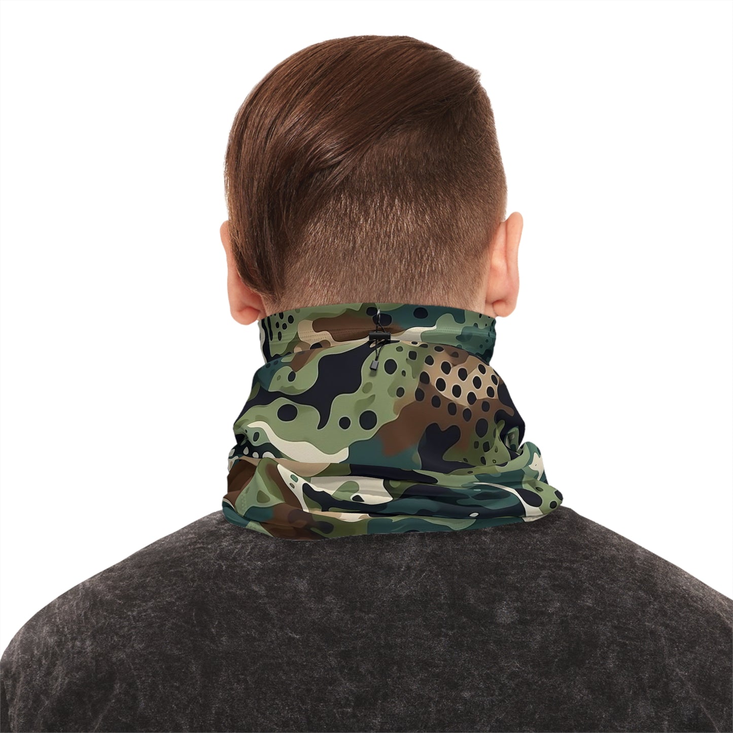 Hexcam Multisplat Winter Neck Gaiter With Drawstring