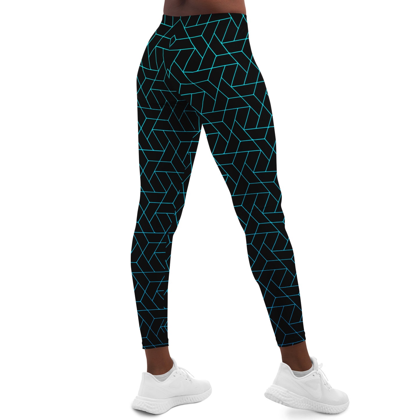 DISOBEY Festival Leggings  -  CYBERBLACK TEAL