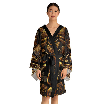 Long Sleeve Kimono Robe (SAMURAI SILK)