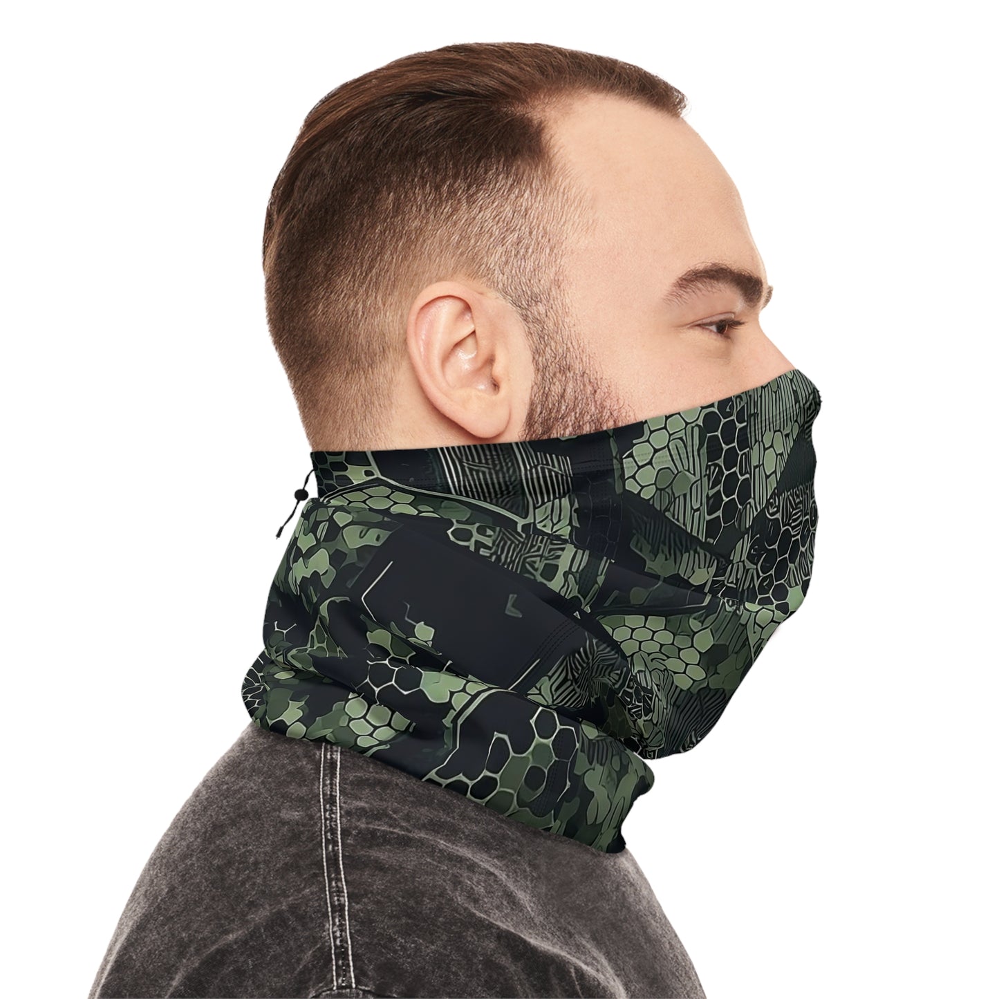 Hexcam Jungle Winter Neck Gaiter With Drawstring