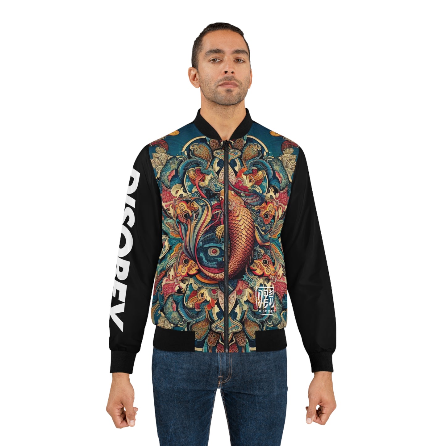 DISOBEY Men's Bomber Jacket (BIG FISH)