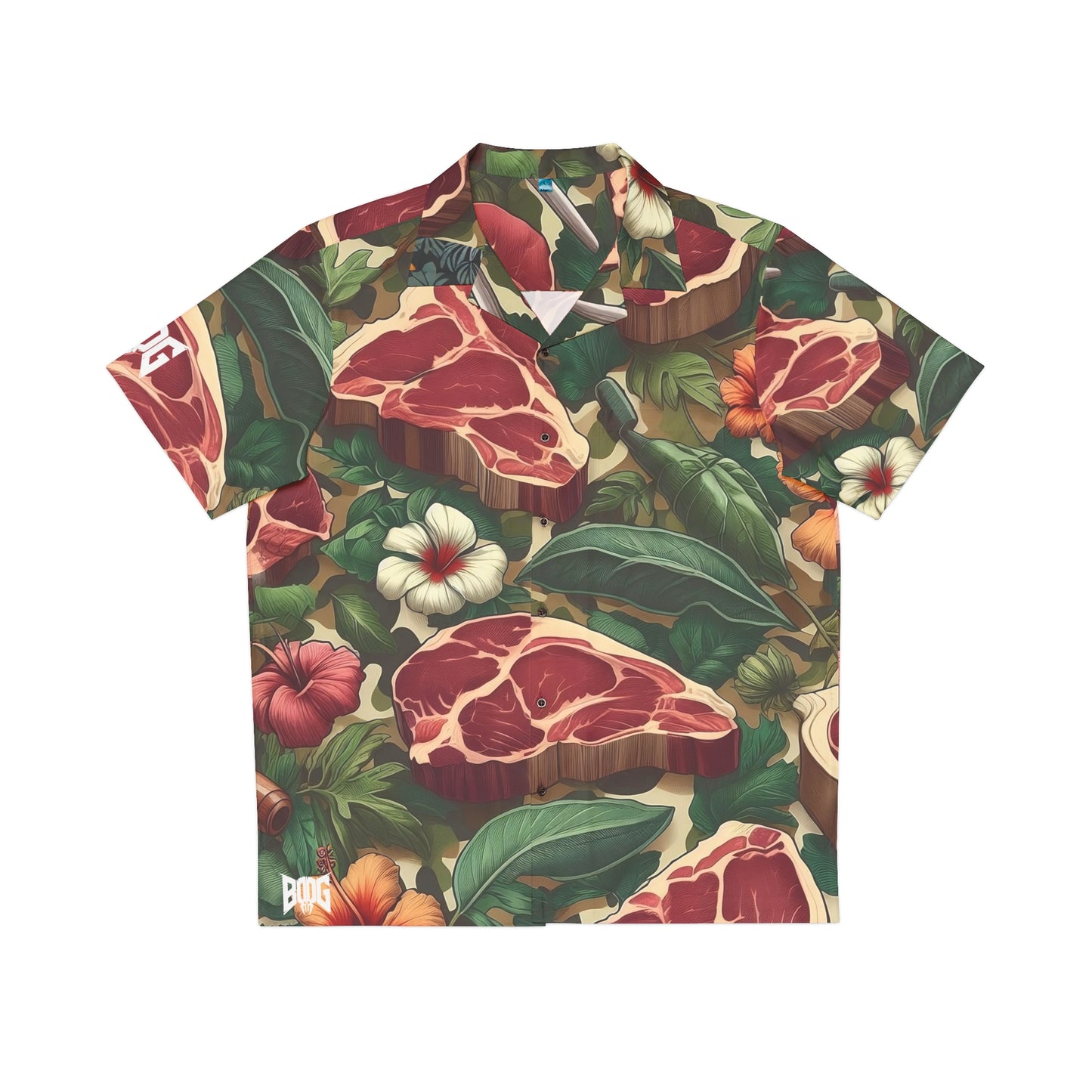 BOOG Men's Hawaiian Shirt (MEATCAM ALPHA)