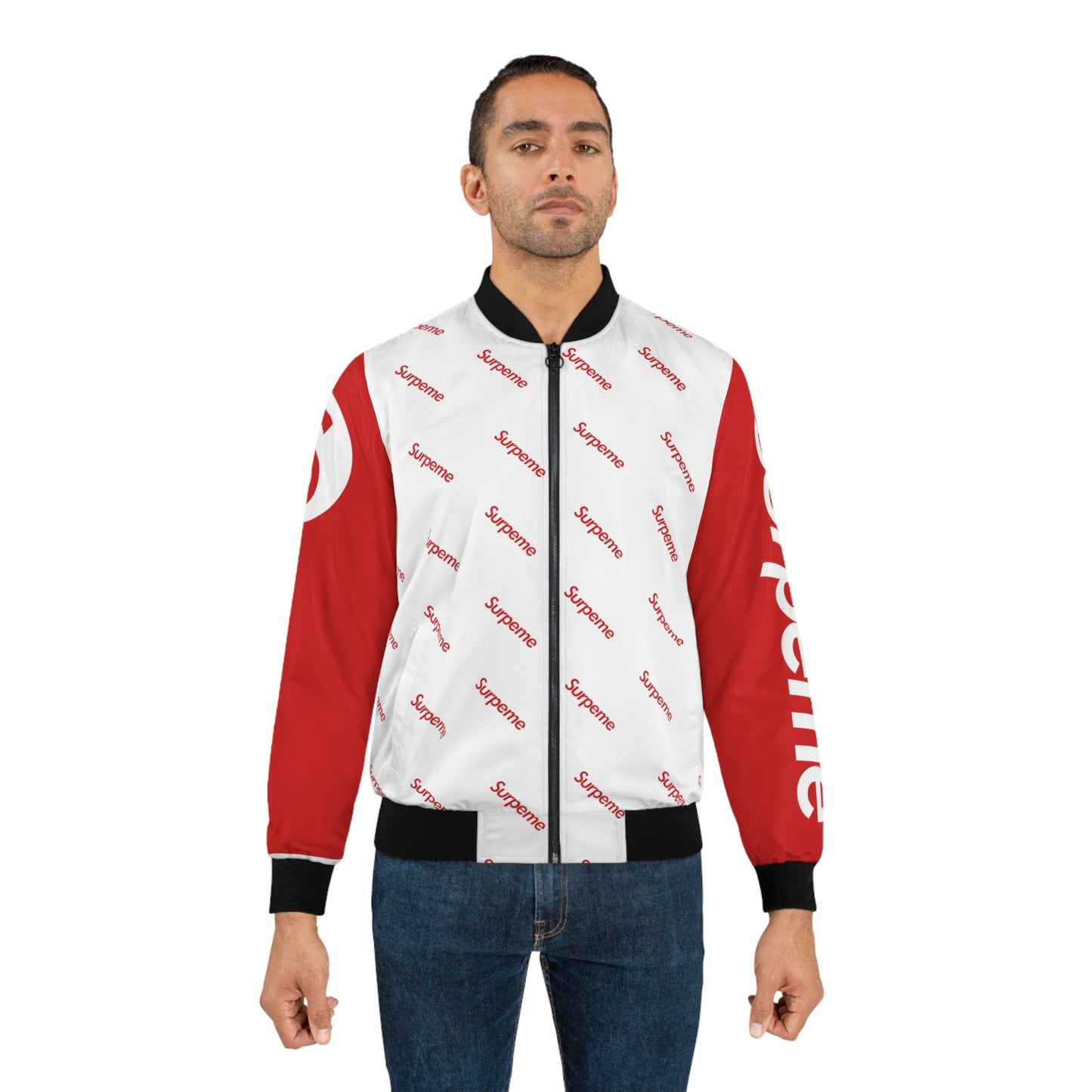 Surpeme Varsity Bomber Jacket - Limited Edition White