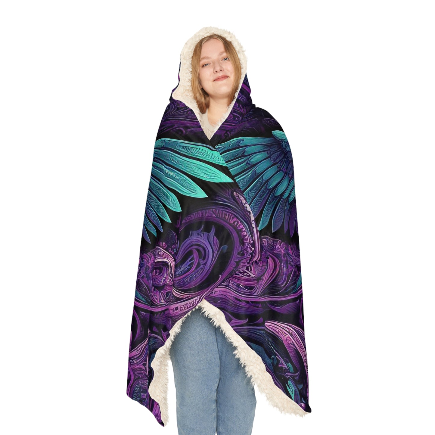 Hooded Snuggle Blanket - PIGEON PARADISE PAISLEY