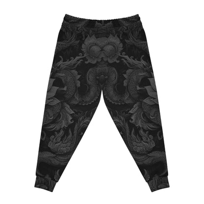 DISOBEY Athletic Joggers (LOTUSFACE BLACK DESIGN 2)