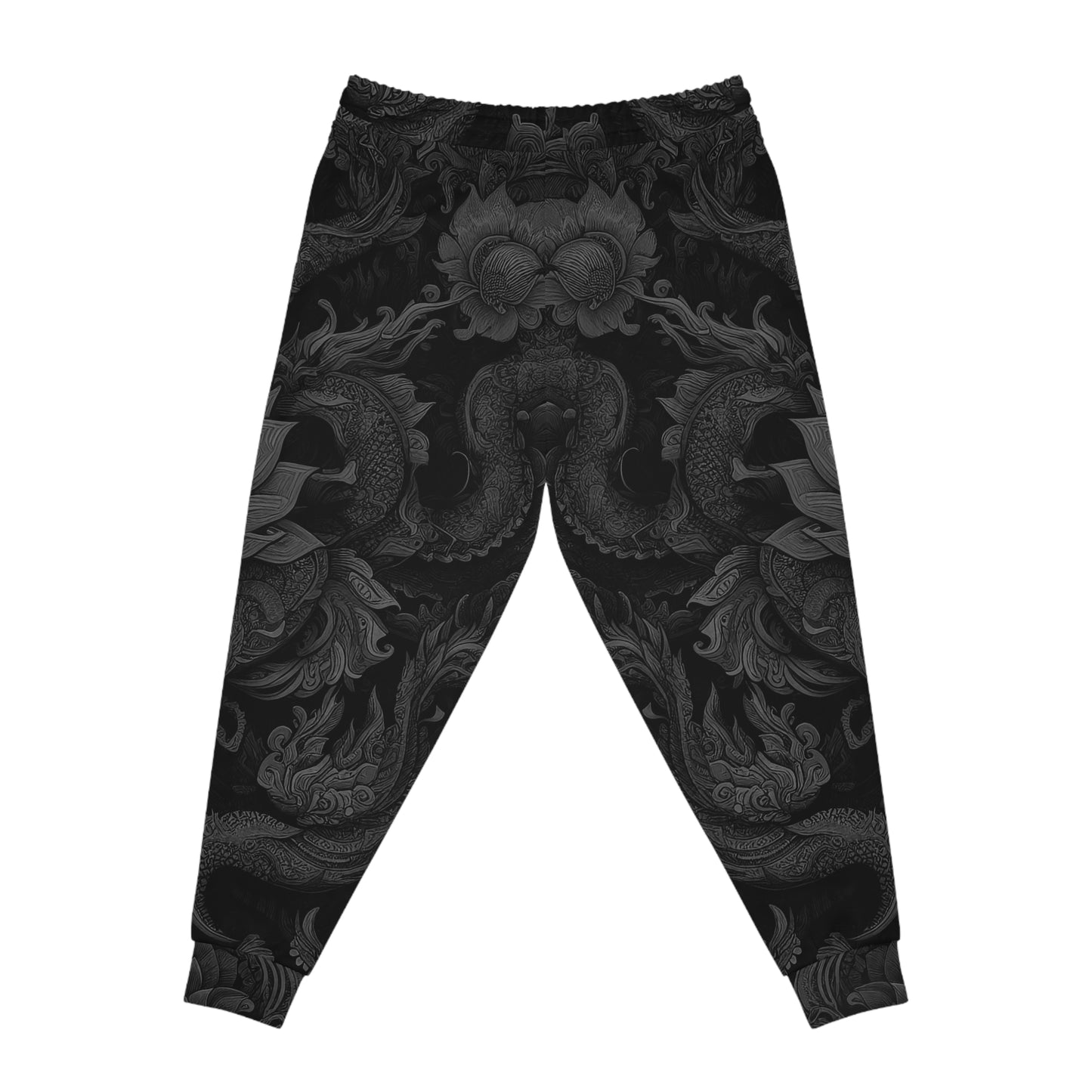 DISOBEY Athletic Joggers (LOTUSFACE BLACK DESIGN 2)