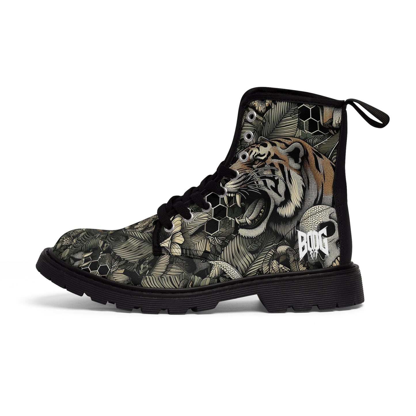 HEXCAM Tigerskin Men's Canvas Boots