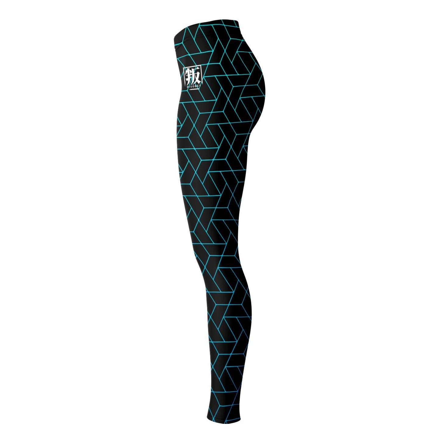 DISOBEY Festival Leggings  -  CYBERBLACK TEAL