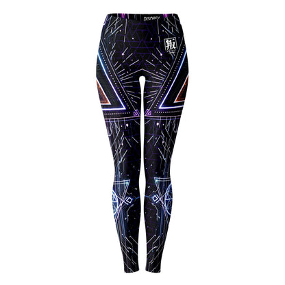 DISOBEY Festival Leggings  -  CYBERBLACK