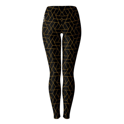 DISOBEY Festival Leggings  -  CYBERBLACK CITRUS