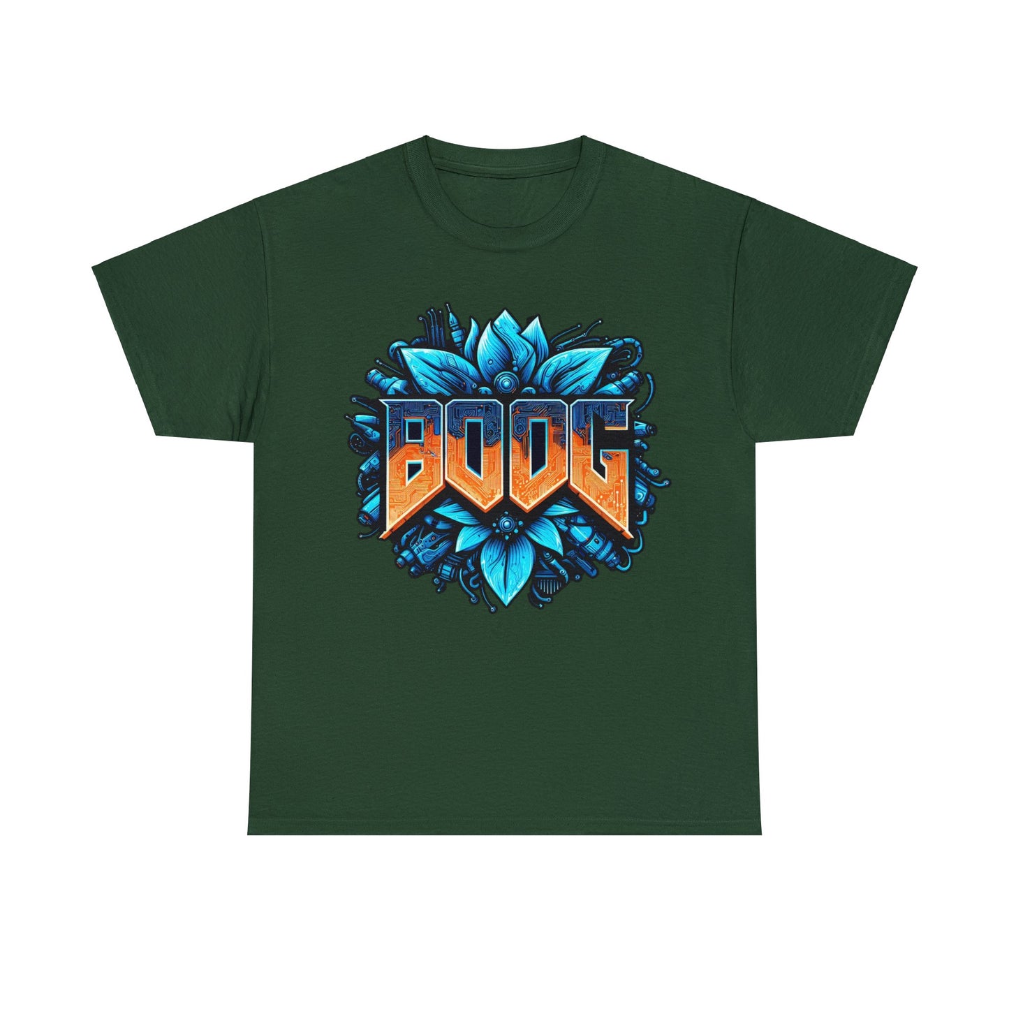 BOOG Basic Heavy Cotton Unisex Tee - BOOG CYBERFLOWER