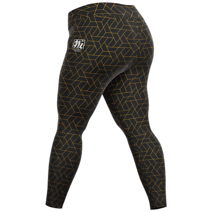 Plus Size Legging - CYBERBLACK CITRUS