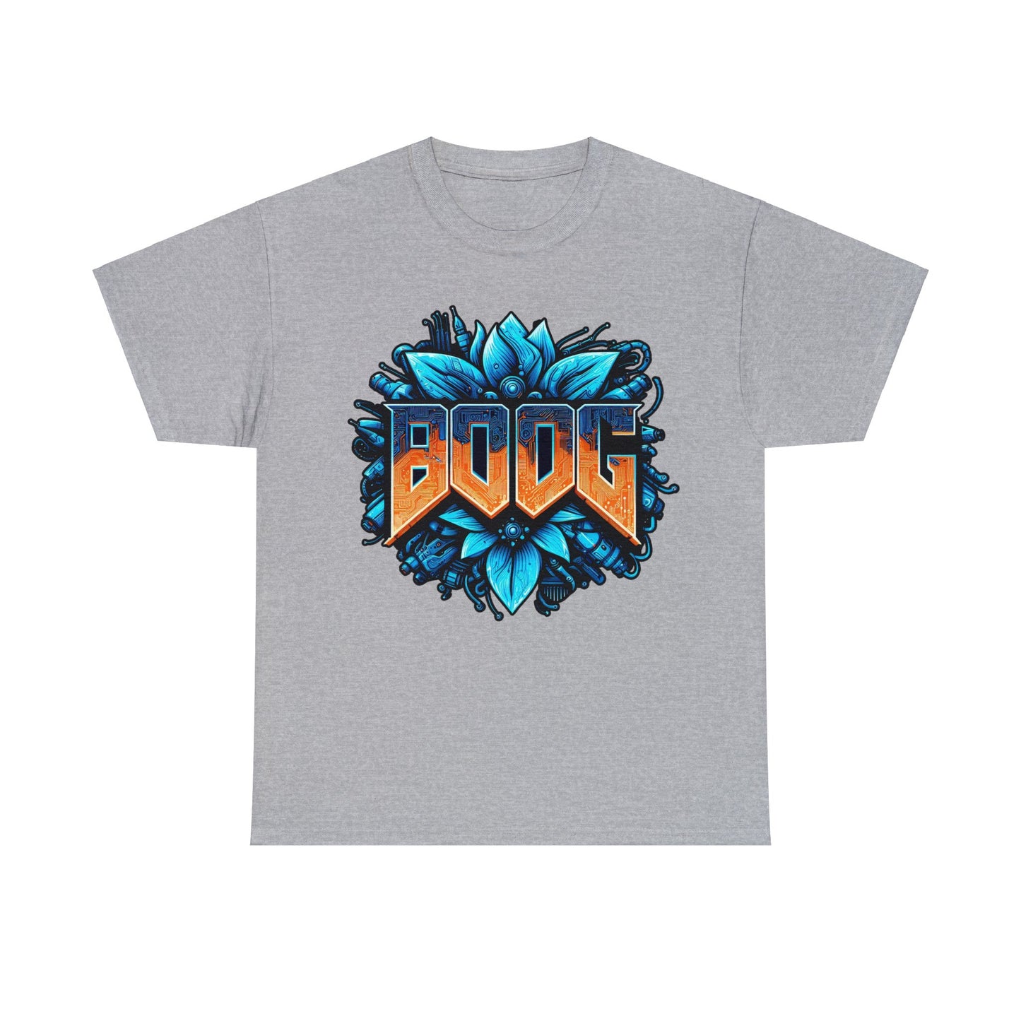 BOOG Basic Heavy Cotton Unisex Tee - BOOG CYBERFLOWER