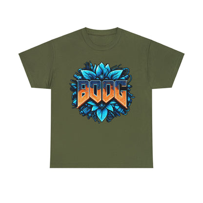 BOOG Basic Heavy Cotton Unisex Tee - BOOG CYBERFLOWER