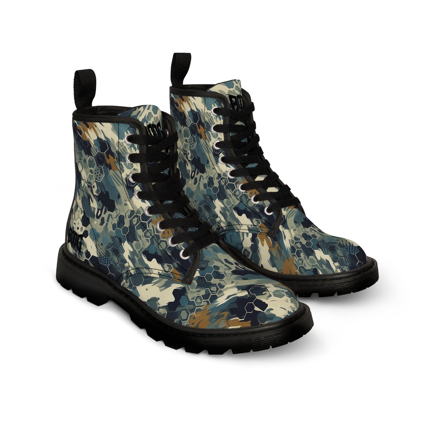 HEXCAM Rhodesian Blue Men's Canvas Boots