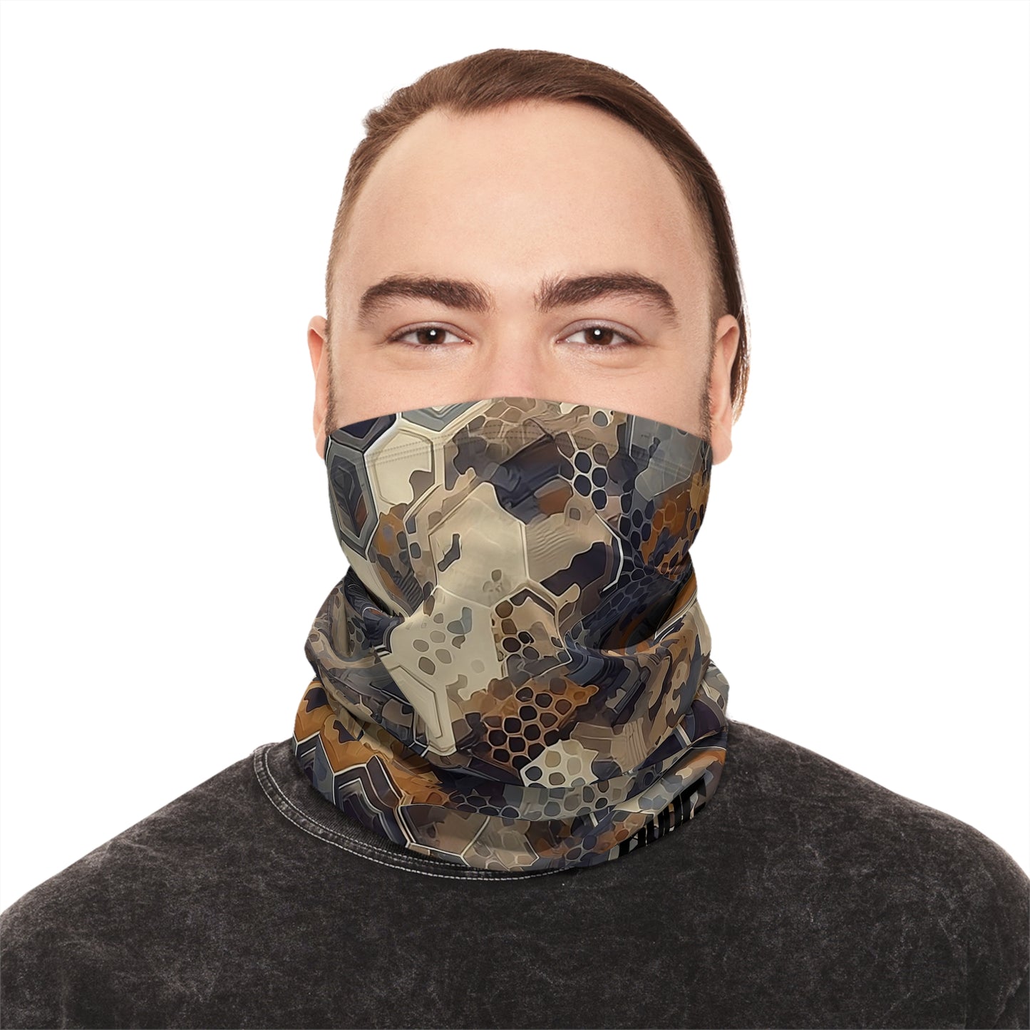 Hexcam Flecktarn Winter Neck Gaiter With Drawstring