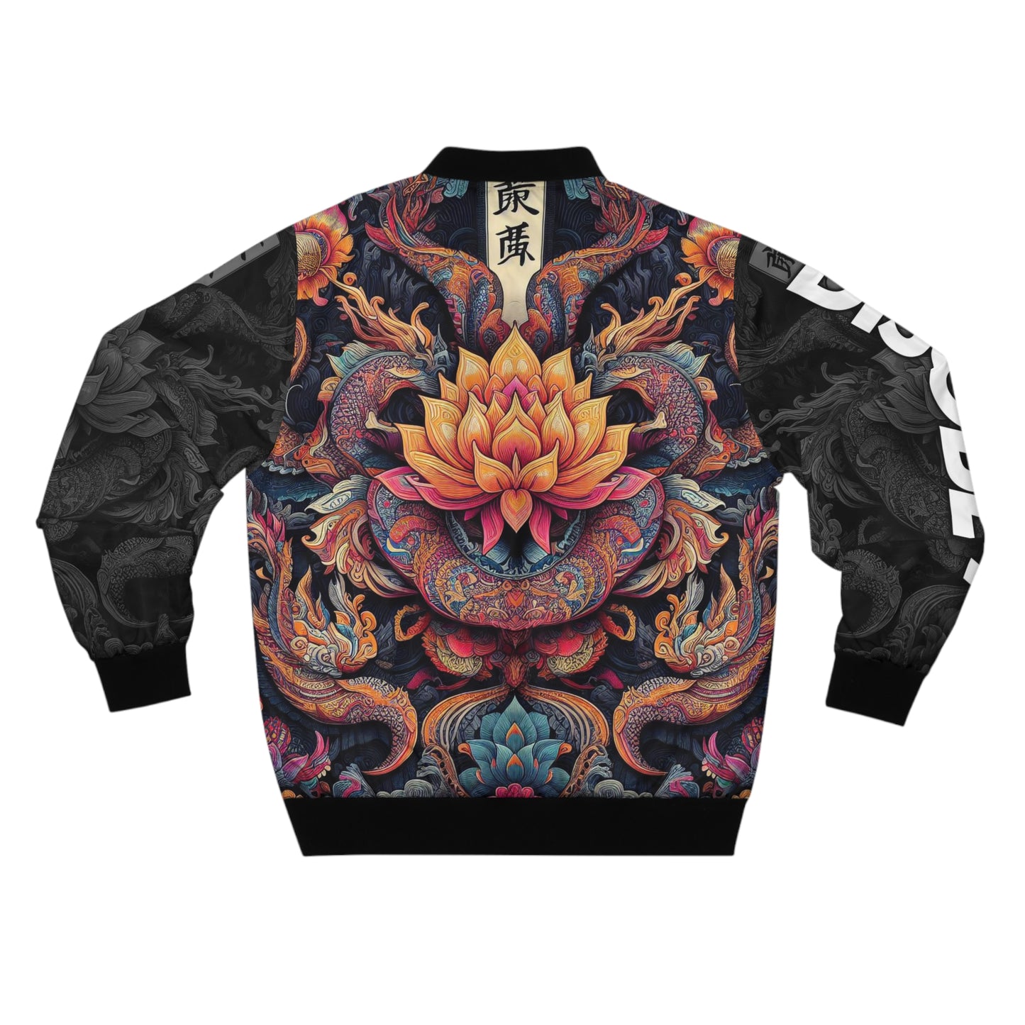 DISOBEY Men's Bomber Jacket (LOTUSFACE)