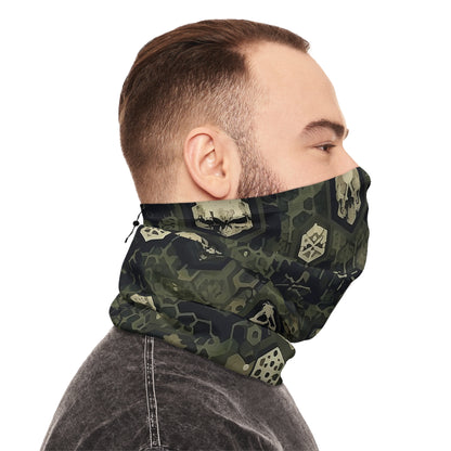 Hexcam Skull Winter Neck Gaiter With Drawstring