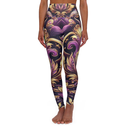 High Waisted Leggings (PURPLE TREASURE)