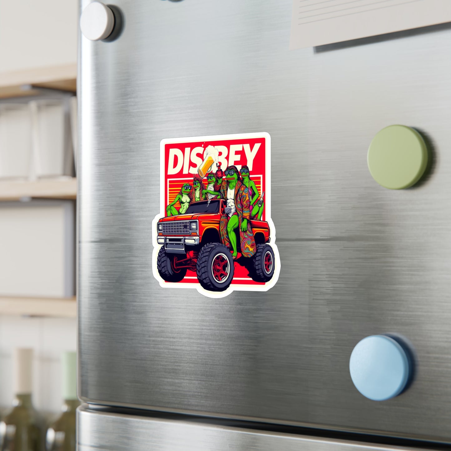 DISOBEY Retro Vinyl Decal (Truckin)