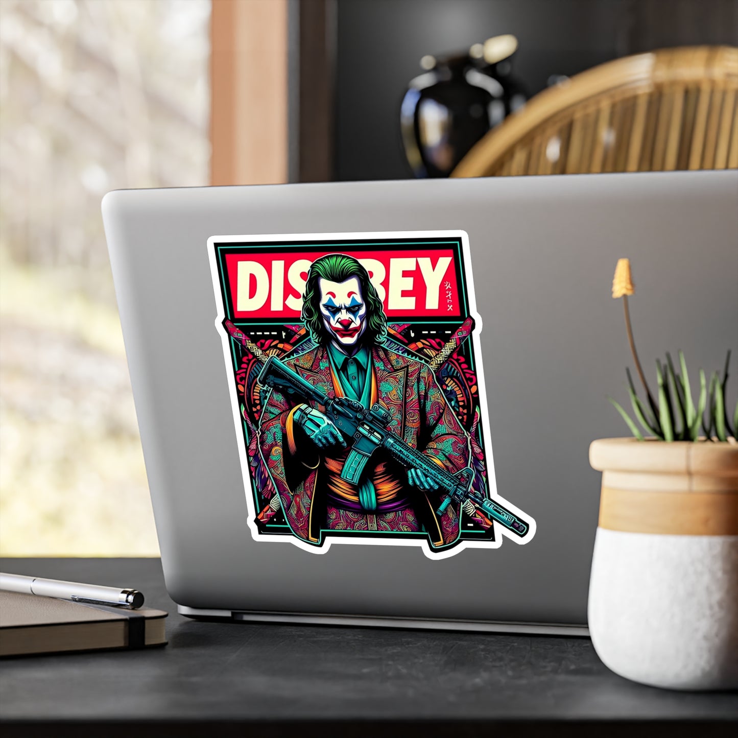 DISOBEY Armed Clown Large Vinyl Decals