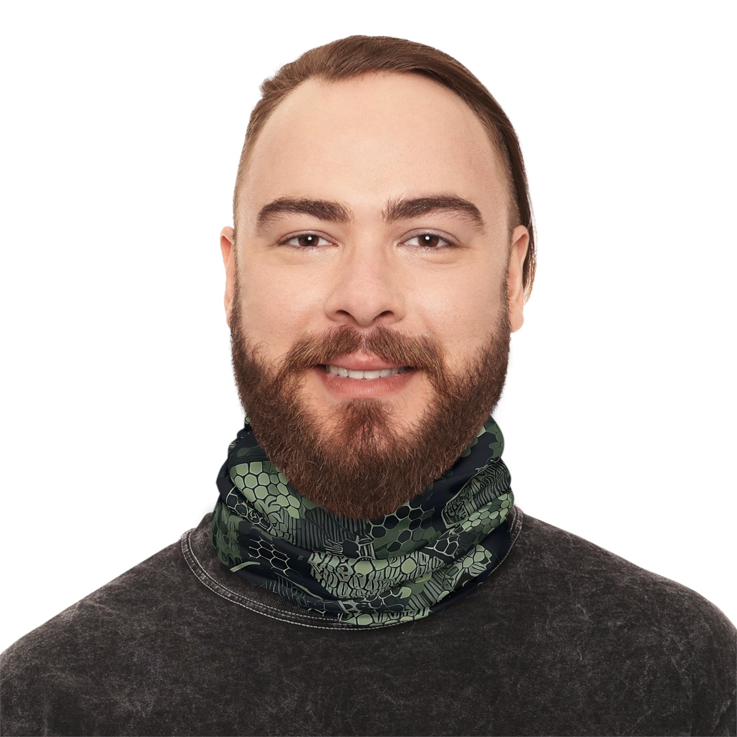 Hexcam Jungle Winter Neck Gaiter With Drawstring