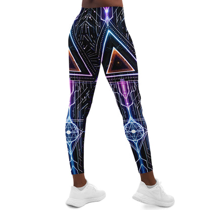 DISOBEY Festival Leggings  -  CYBERBLACK