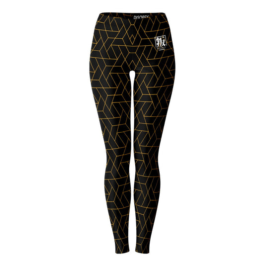 DISOBEY Festival Leggings  -  CYBERBLACK CITRUS