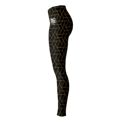 DISOBEY Festival Leggings  -  CYBERBLACK CITRUS