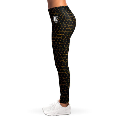 DISOBEY Festival Leggings  -  CYBERBLACK CITRUS