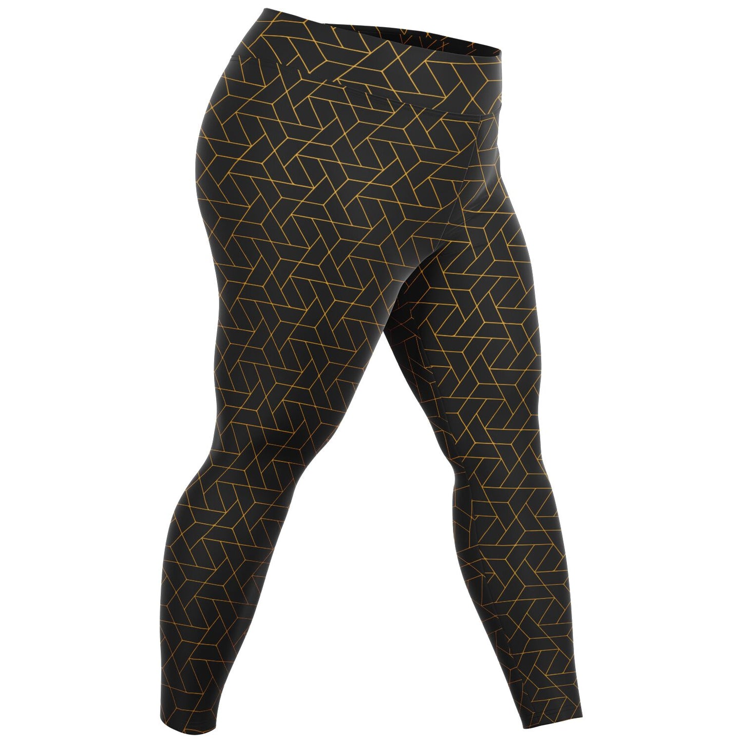 Plus Size Legging - CYBERBLACK CITRUS