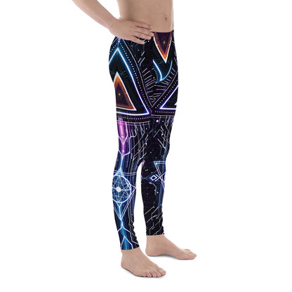 DISOBEY Men's Leggings (CYBERBLACK)