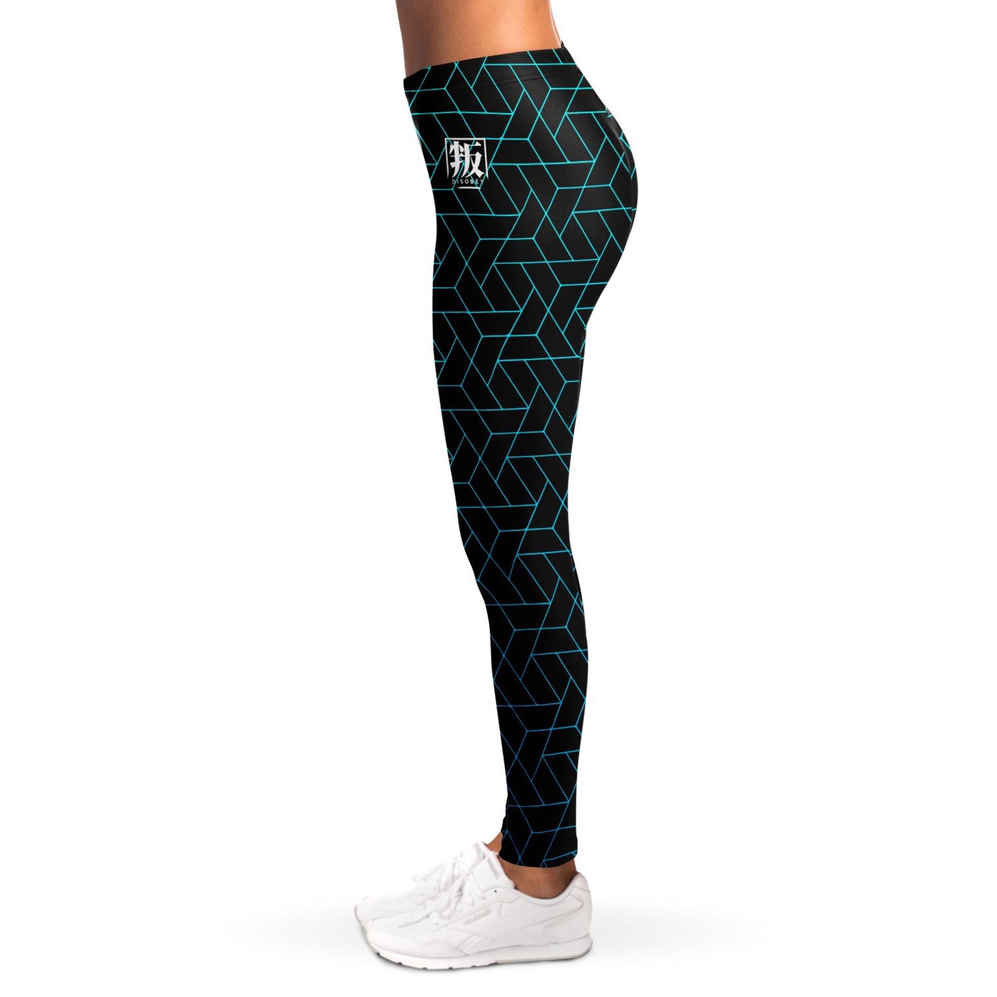 DISOBEY Festival Leggings  -  CYBERBLACK TEAL