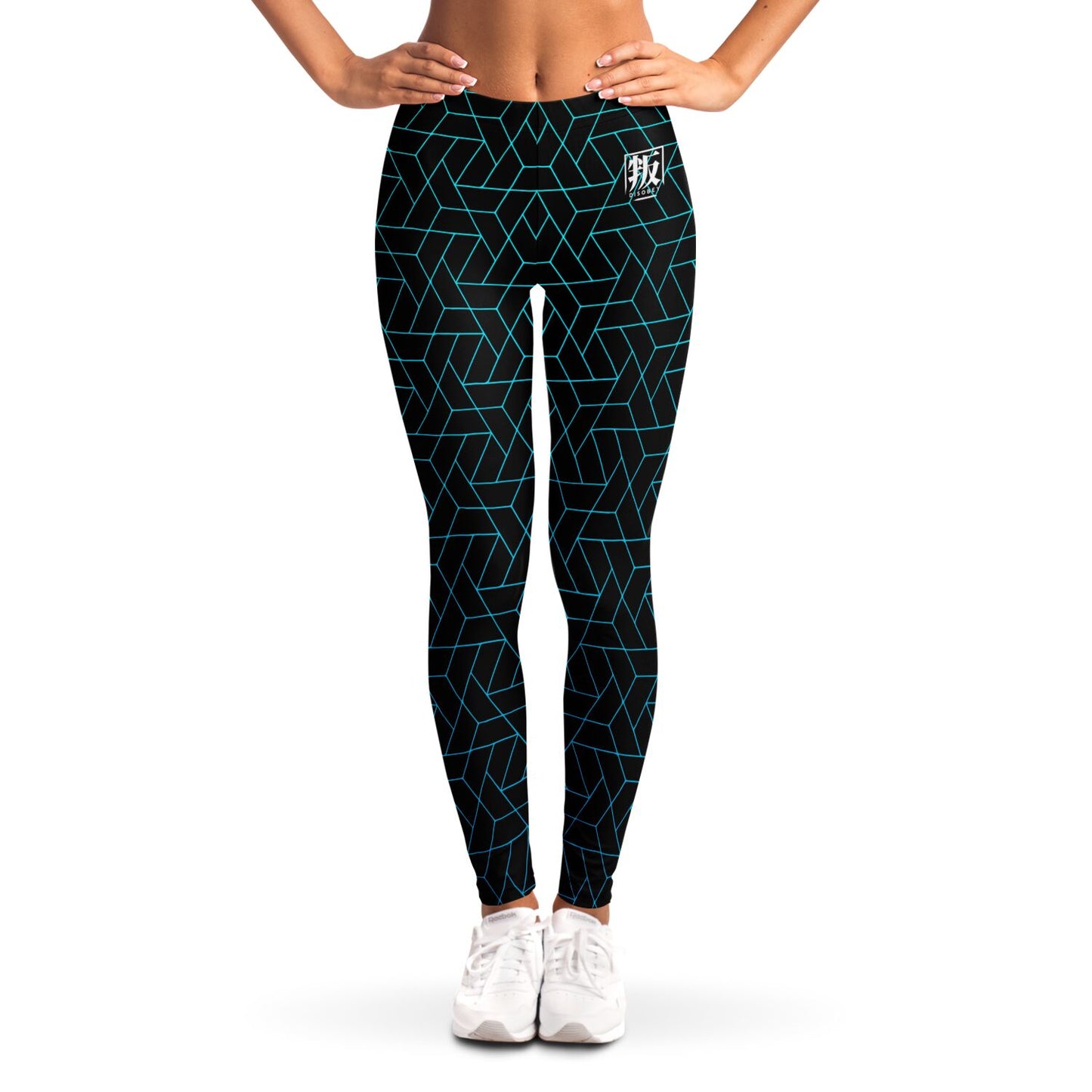 DISOBEY Festival Leggings  -  CYBERBLACK TEAL