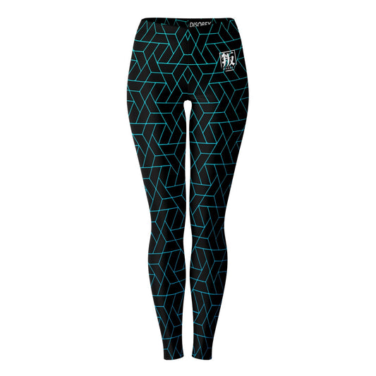 DISOBEY Festival Leggings  -  CYBERBLACK TEAL