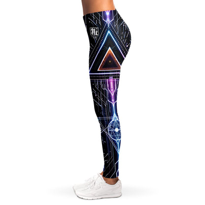 DISOBEY Festival Leggings  -  CYBERBLACK