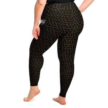 Plus Size Legging - CYBERBLACK CITRUS